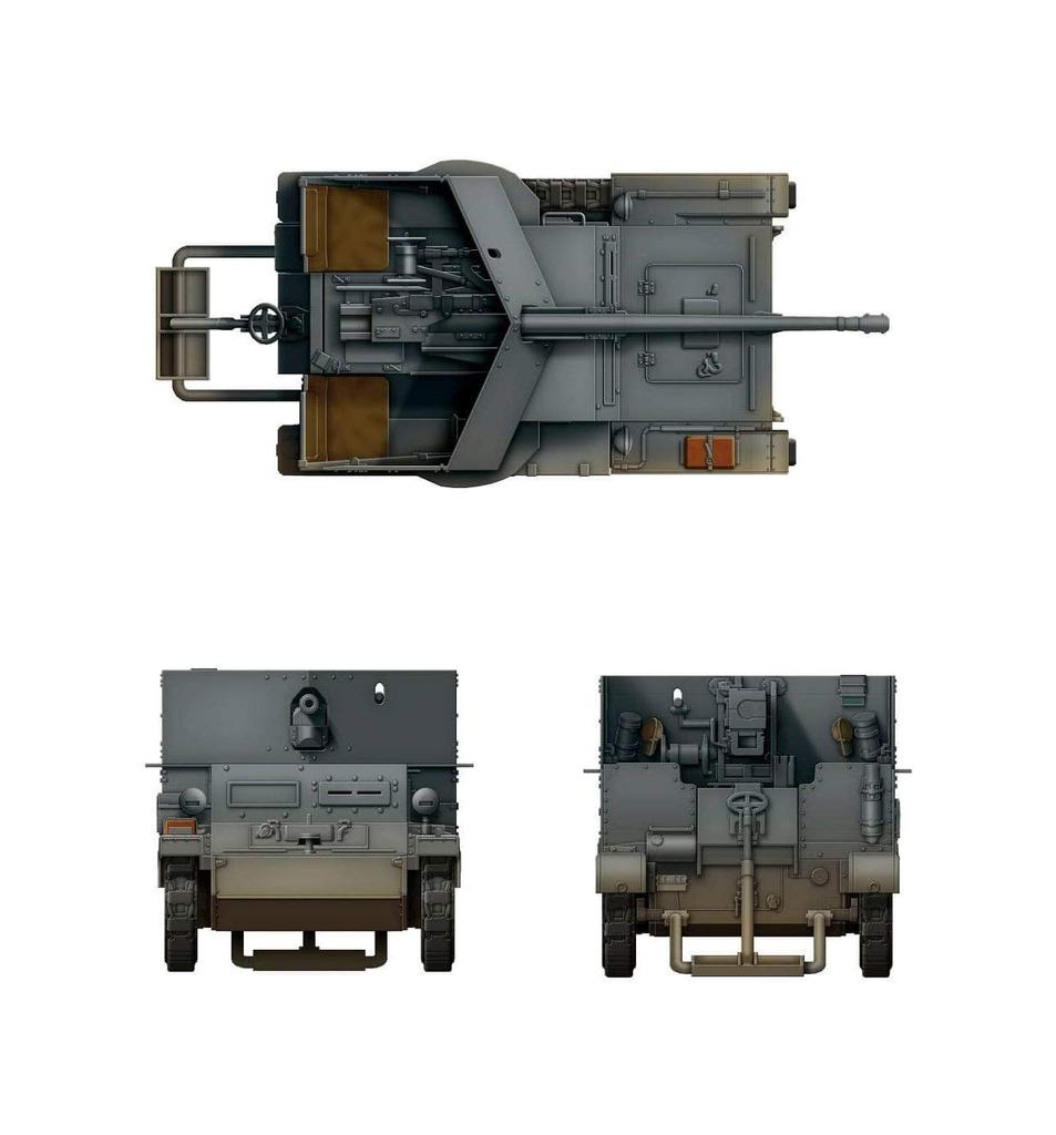 Das Werk Scale German 5cm PaK 38 Tank Destroyer Plastic Model Kit USCDW35017 1/35 Pz.Sfl.1a VK3.02
