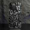 Чехол для телефона iPhone 15 16 Pro Max 11 13 Pro 14 Plus 12 11Pro 15Pro Max 16e Защитная крышка Fundas Супер Крутой Черный Граффити