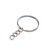 100Pcs 50Pcs Keychain Rings With Chain And 50Pcs Open Jump Rings Diy Key Chain
