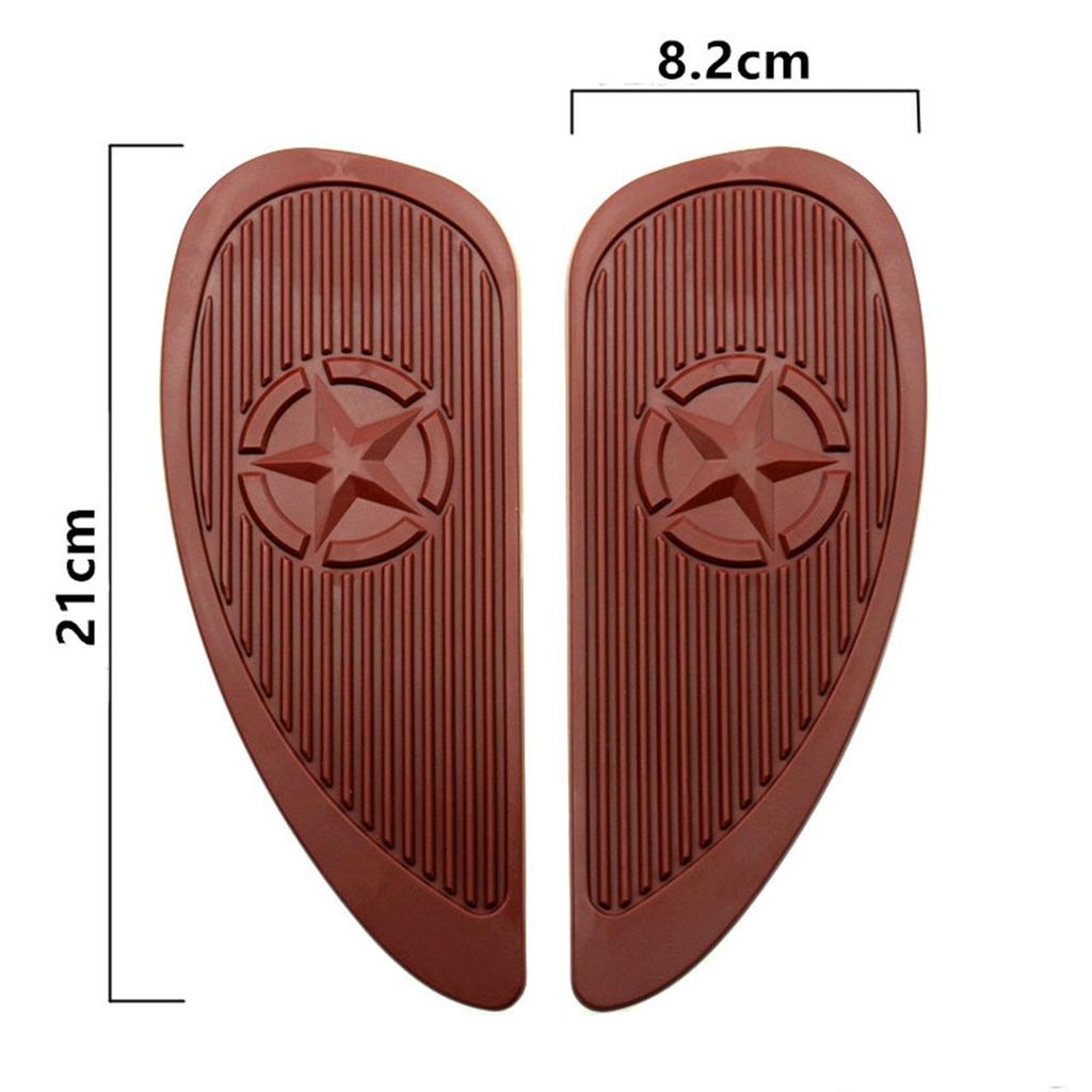 Motorcycle Tank Pad Seal Seat Protector Left & Right Set Rubber Knee Grips Custom