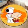 FamilyGuy Round Area Rug,Carpet Rug for Living Room Bedroom Sofa Playroom Decor,Non-slip Floor Mat