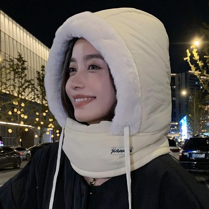 Мужская зимняя ветрозащитная и холодозащитная маска-шапка, интегрированная, на флисе, утолщенная, для езды, ветрозащитная шапка для электромобиля