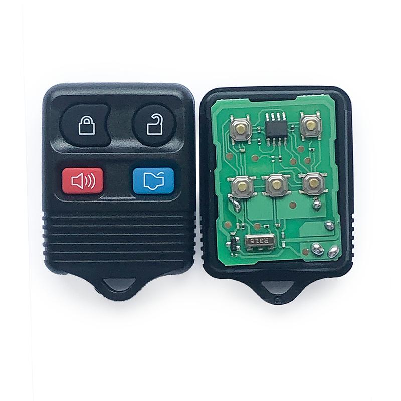 10pcs 4 Button Car Remote Key CWTWB1U331 with Circuit Board 315Mhz for Ford E-Series Ranger Expedition Lincoln LS Town 1998-2016