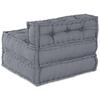 Modular Sofa Set Gray 70 x 70 x 56 cm Fabric