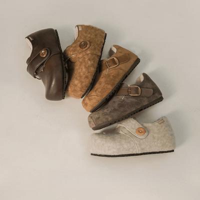 Бархатные туфли Мэри Джейн на толстой подошве, пушистые, женские, новые, осенне-зимние, утепленные, теплые, шерстяные, трендовые