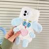 Чехол для телефона Apple Plush Осень/Зима: Милый мультяшный дизайн, защита от падений для моделей iPhone 8–14 Pro Max.