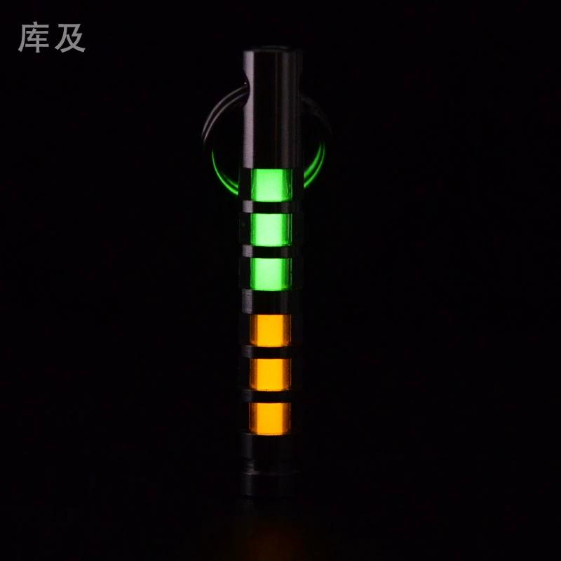 Библиотека и двухцветный титановый сплав тритий трахея самосветящийся брелок рюкзак кулон светящийся кулон креативные подарки