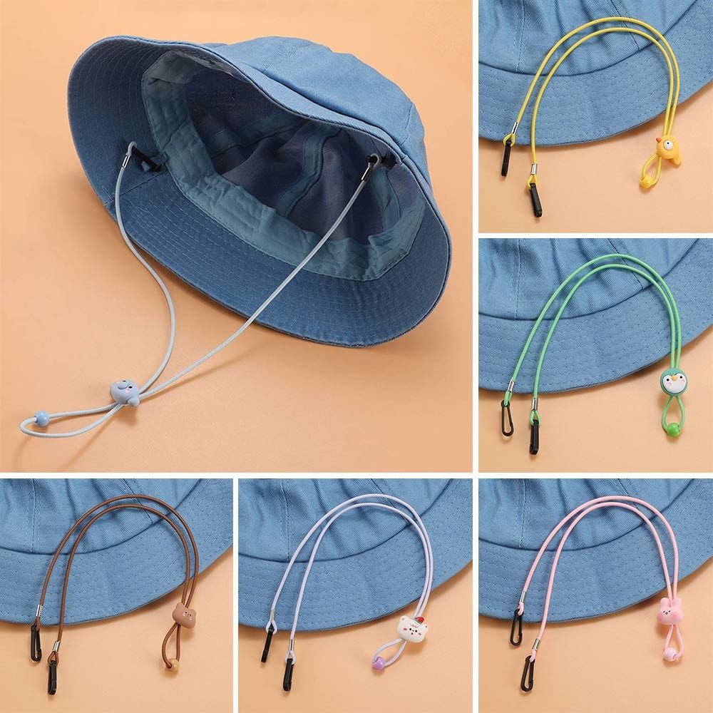 Hook Clips Hat Retainer Elastic Windproof Hat Strap Cartoon Hat Rope Hat