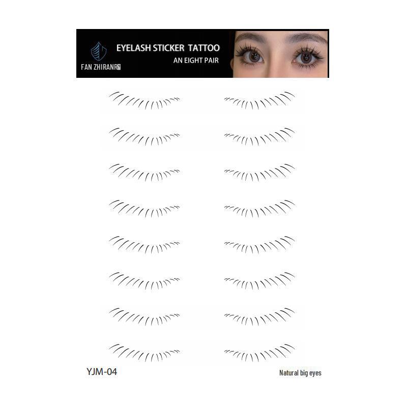 Водонепроницаемые наклейки для татуировок с искусственными ресницами для женщин, образ знаменитостей, одноразовые и скрывающие