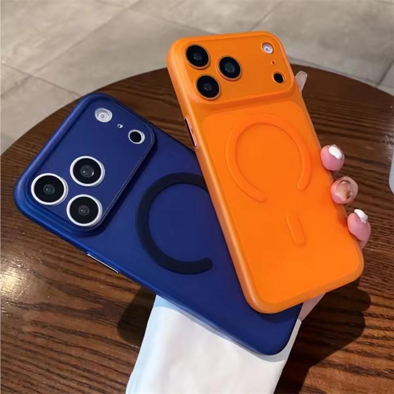 Ультратонкий матовый полупрозрачный магнитный чехол для iPhone 17 Air 16 15 14 13 12 11 Pro Max Plus Для Magsafe Мягкий ТПУ Защитная крышка