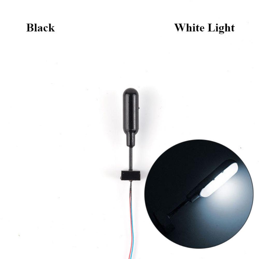 3V Dollhouse Wall Lamp ABS Metal Material Sand Table Chandelier White/Warm Light Model