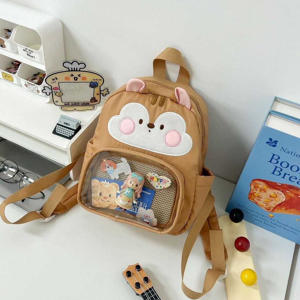 Белка Маленький Мультяшный Цыпленок Холщовый Рюкзак Уличный Милый Итабаг Животное