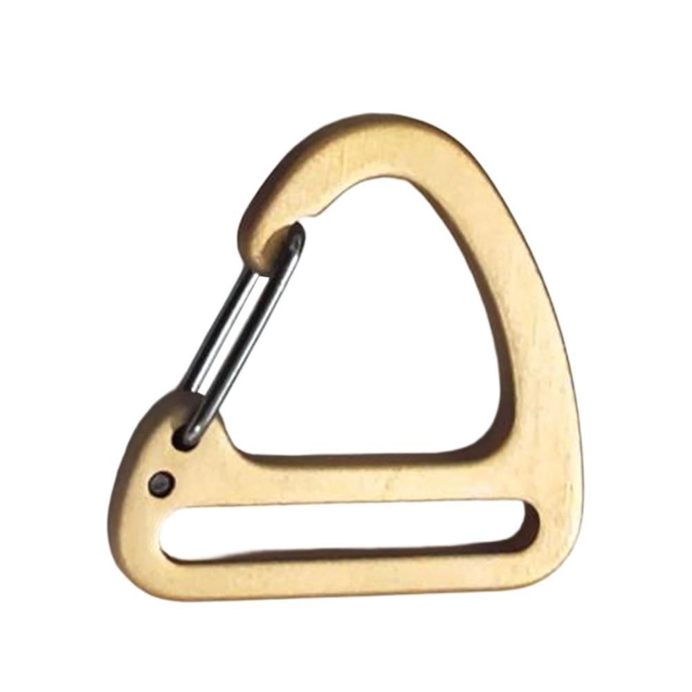 4 Colors Triangle Carabiner 32mm Keychain Belt Buckles Spring Quickdraws Clip  Camping Hiking