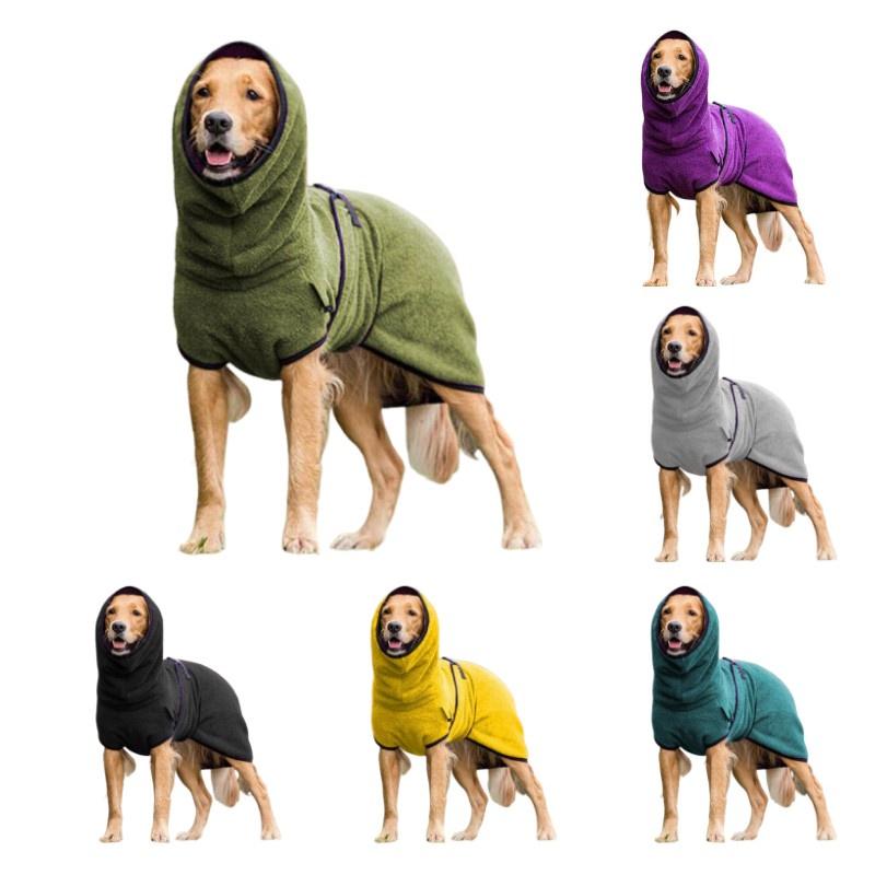 Мягкий и впитывающий флисовый халат для собак для быстрой сушки