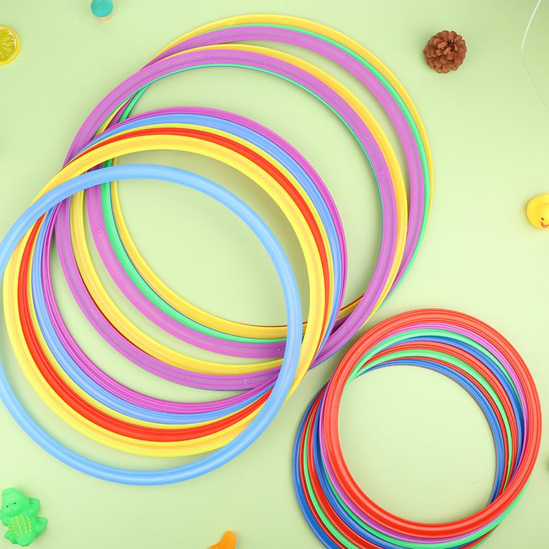 10Pcs Outdoor Funny Physical Training Sport Lattice Jump Rings Portable Football Soccer Speed Agility Training Rings