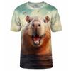 Fashion 3d Print Cartoon Capybara T-shirt For Men Cool Animal Pattern Short Sleeve Tops Fashion Streetwear O-neck Tees Clothing