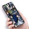 Мягкий черный чехол W-40 Naruto Uchiha Sasuke для iPhone 11 12 13 14 15 6 7 8 X XS Pro Max XR Samsung S21 S22 S23 S24 FE Ultra S8 Plus