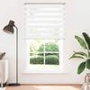 Double Zebra Blind White 130x230 Cm Fabric Width 125.9 Cm Polyester