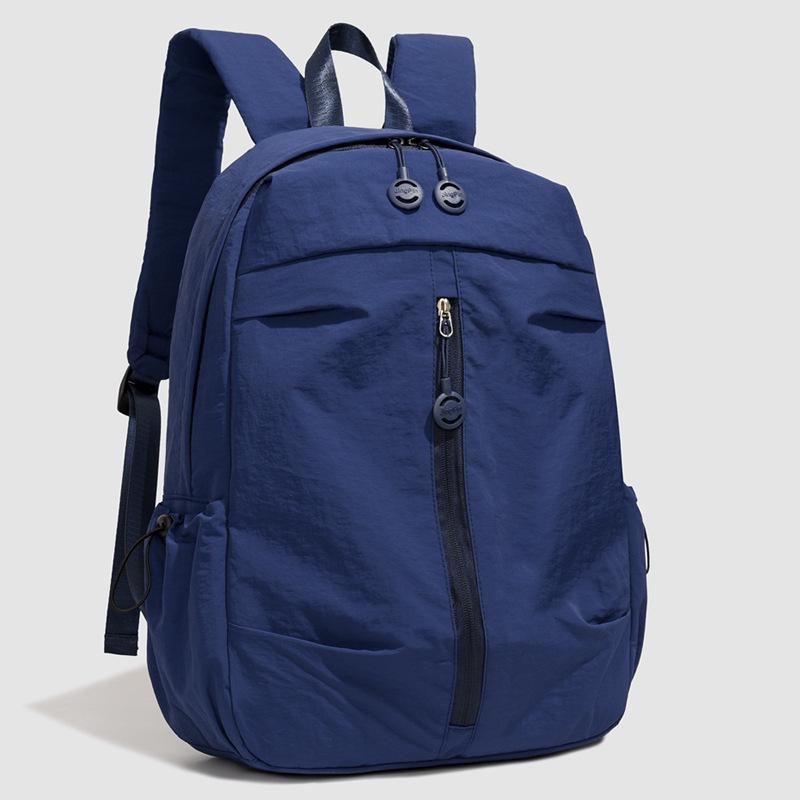 High Capacity Student Backpack – Versatile, Stylish, Lightweight Travel Bag In Solid Colors