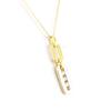 [H3233] - 2-tone 'Câlin' Gold Plated Necklace
