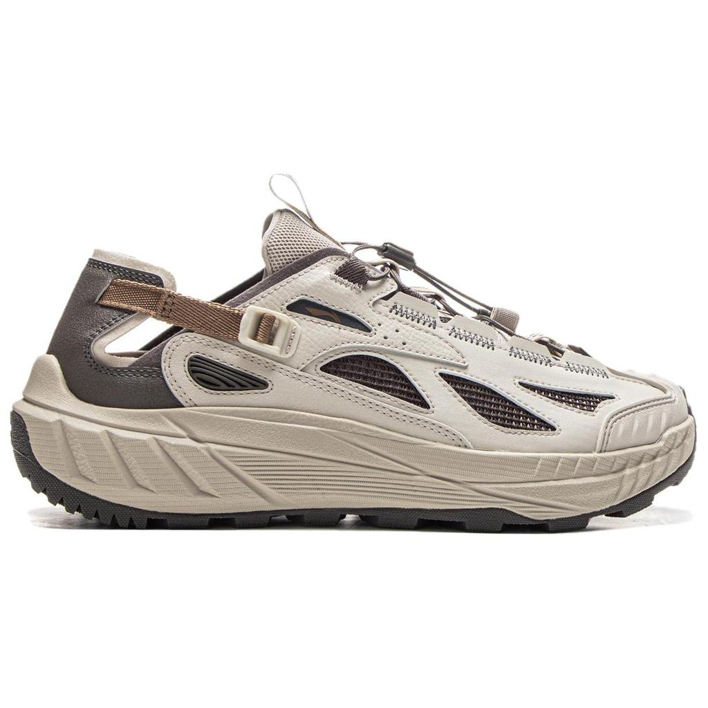 Li-Ning Yijie Lite 2.0 Comfortable Trendy Non-Slip Breathable Support Creek Shoes Men Shoes Beige AHLV011-1