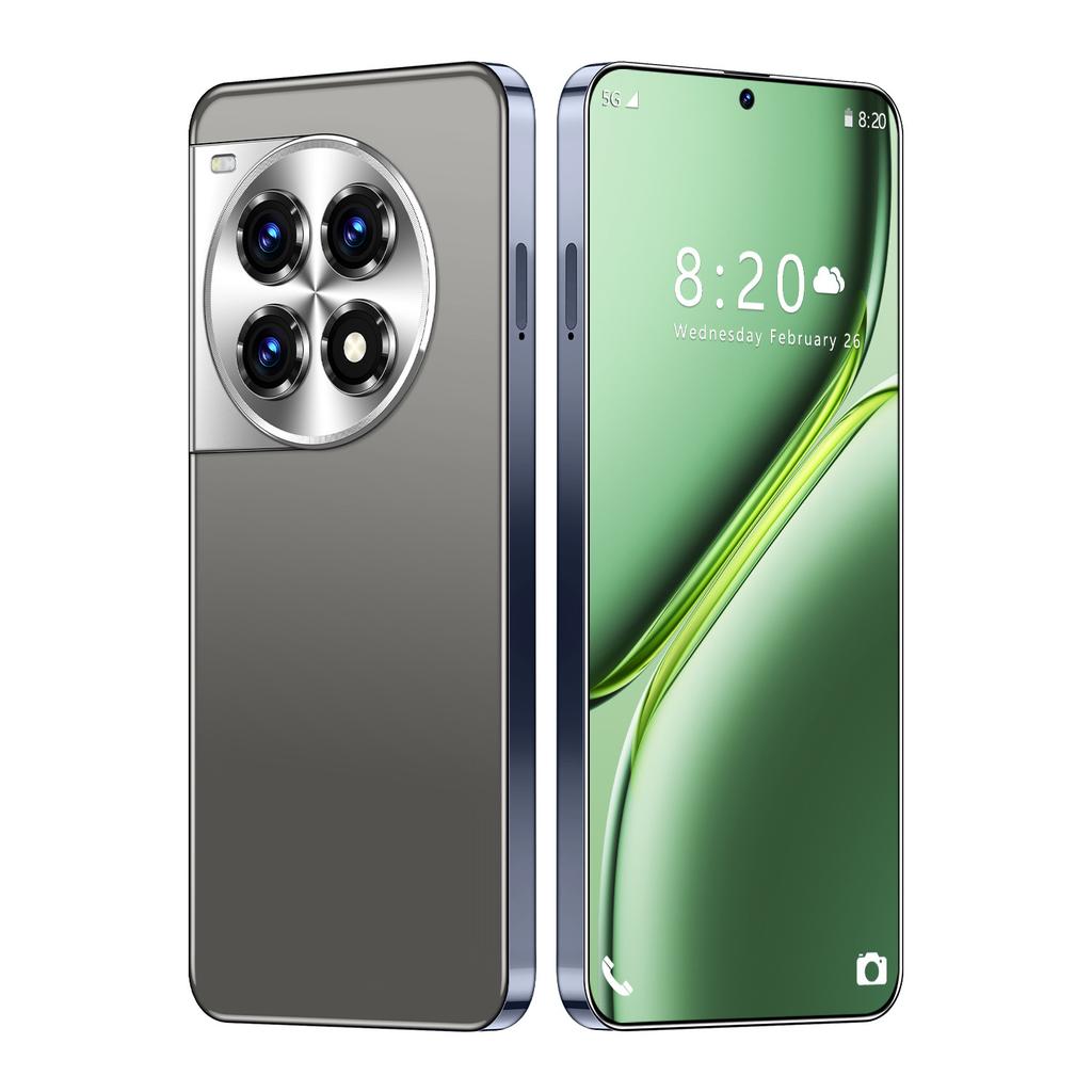 S12 Plus 5G Smartphone - 7.3-inch Large Screen, 2GB RAM + 16GB ROM, Premium Circular Camera Design