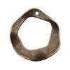 24x25 мм нерегулярный соединитель для сережек-обручи античный бронзовый цвет, металлический ремесленный бренд: WYISYWG 10 шт.