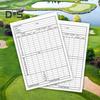10 шт. листов для подсчета очков в гольфе, мелованная бумага, карточки для подсчета очков, необходимый инструмент для ведения счета в гольфе и отслеживания статистики
