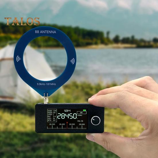 0,5-108 МГц портативный мини-радио перезаряжаемый карманный размер 1,9-дюймовый IPS экран вседиапазонный радиоприемник HF/SW/MW/VHF радио