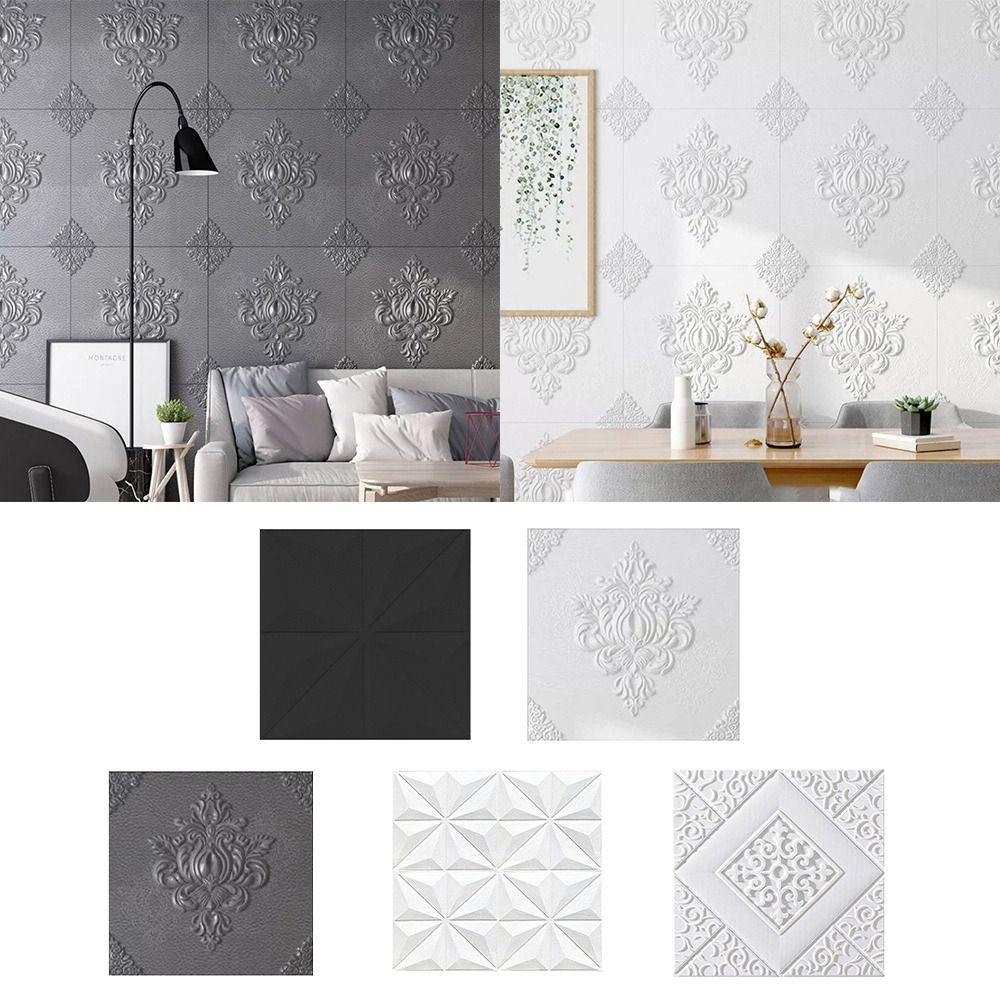 2 шт. 3D-эффект 3D Наклейки на стену Водонепроницаемые Потолочный фон Ремонт дома