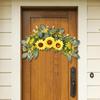 Wedding Arch Flowers Spring Wreath Sunflower Hanging Ornament Artificial Floral Swag for Home