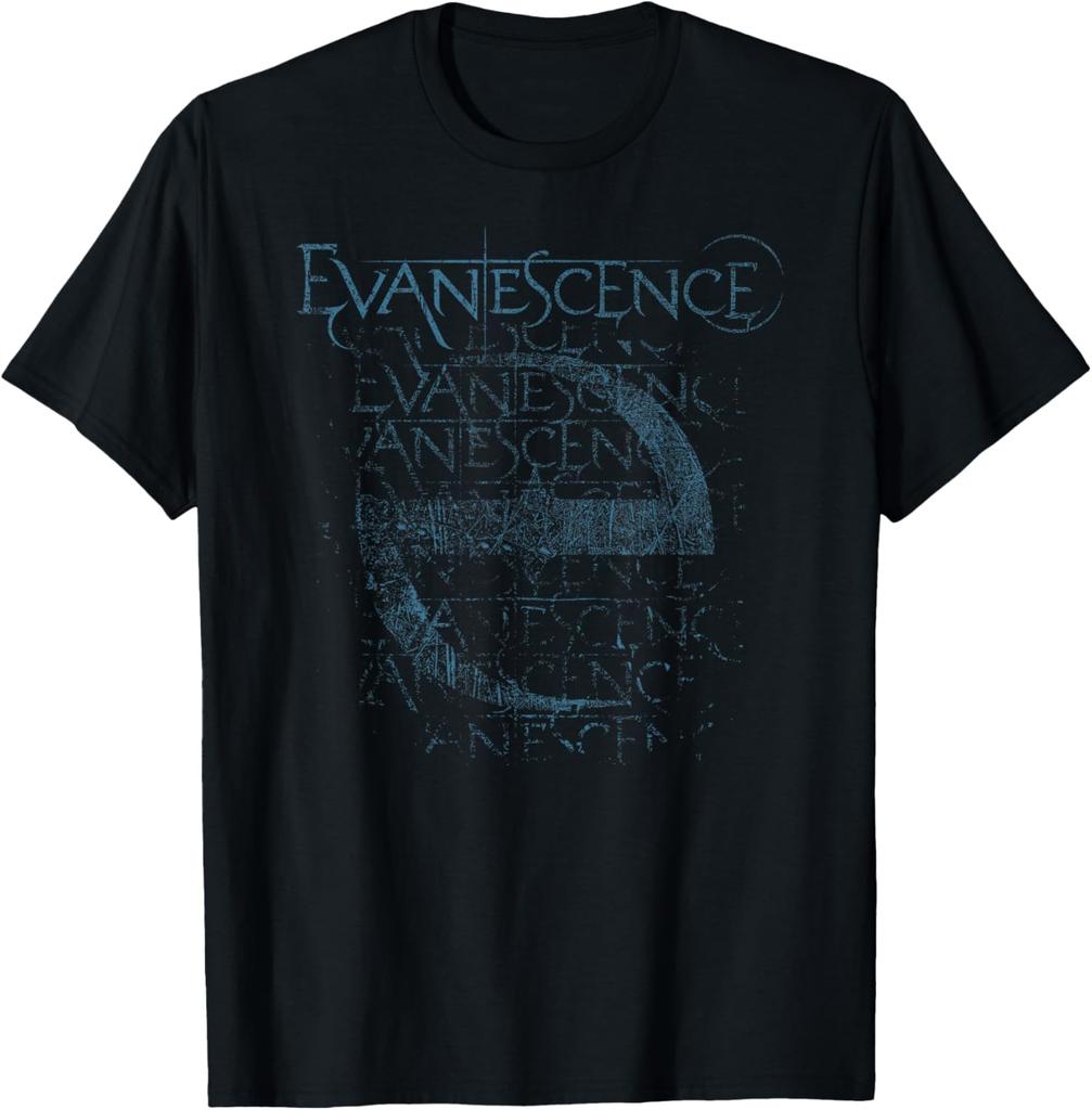 Evanescence Логотип Группы Графика Коробка 2026 Футболка Хлопок Унисекс Женская Футболка Y2k Винтажная Повседневная Летняя Новая Футболка Подарки Для Фанатов