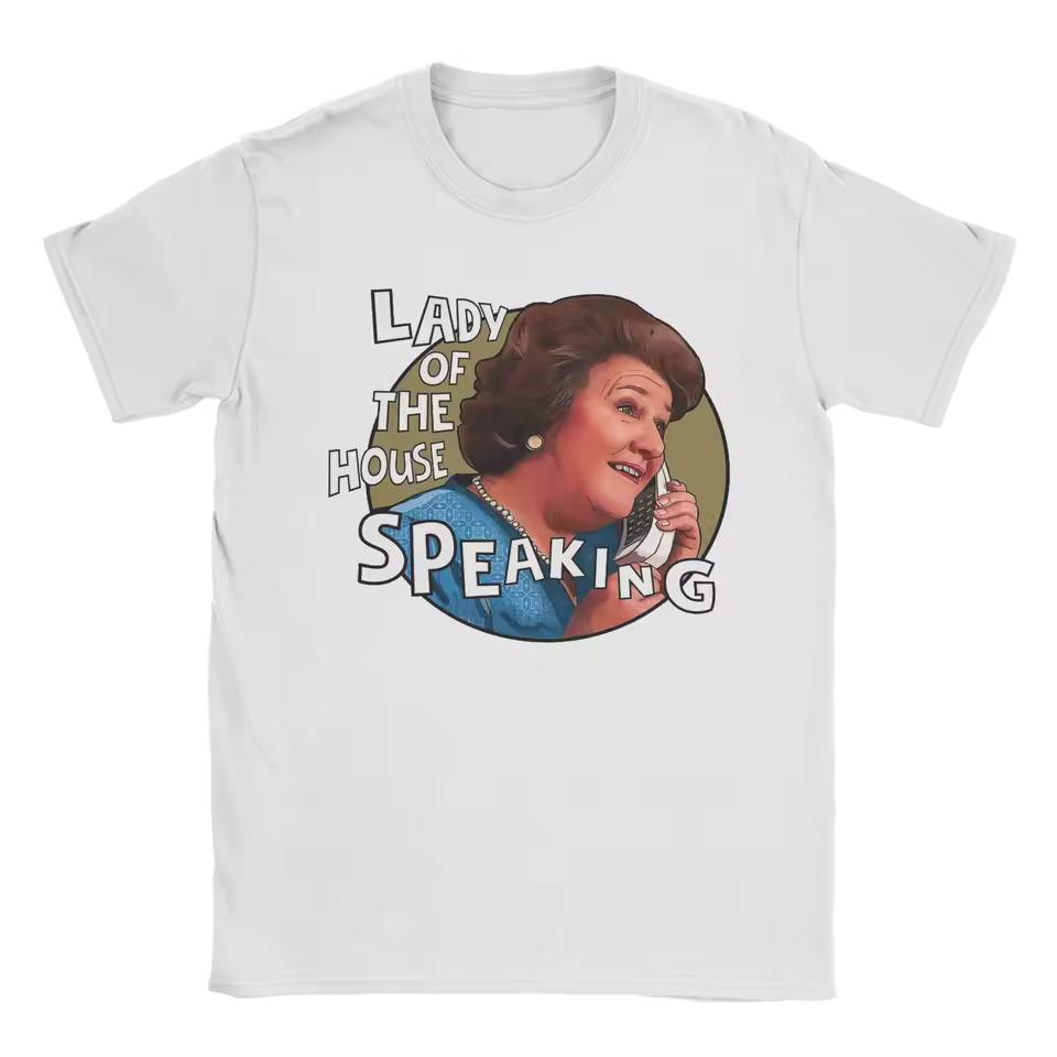 Hyacinth Bucket Keeping Up Appearances Men women T Shirt Unique Tee Shirt Short Sleeve Crew Neck T-Shirts Cotton Gift Idea Tops