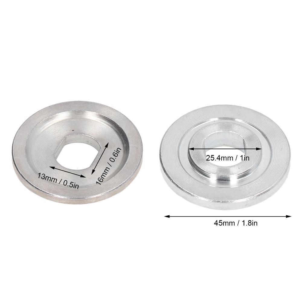 2PCS 10in Aluminum Sawing Machine Saw Blade Clamp Washer Miter Saw Arbor Bushings Easy Installation