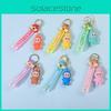 Colorful Cartoon Pvc Sheep Keychain Adorable Soft Keyring For Bags And Cars