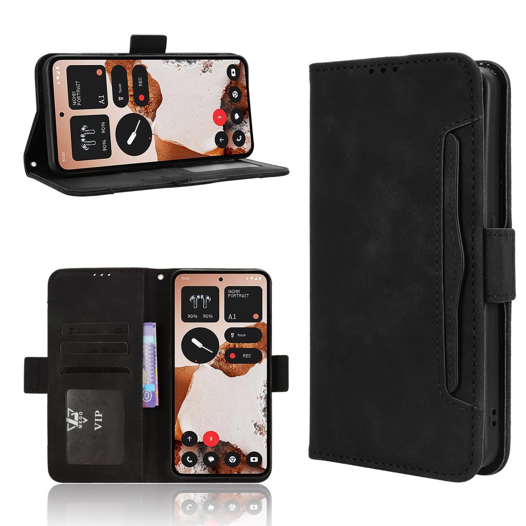 For Nothing CMF Phone 2 Pro Leather Case Phone Wallet Cover with Multiple Card Slots