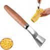 Corn Cob Peeler Corn Kernel Remover with Ergonomic Handle Arc-Shaped Shovel Head Multipurpose Kitchen Gadget
