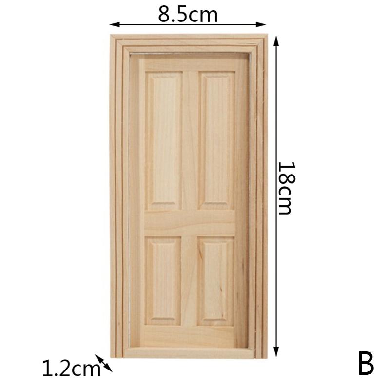 Мини-двери и окна кукольного домика можно покрасить и раскрасить простыми материалами