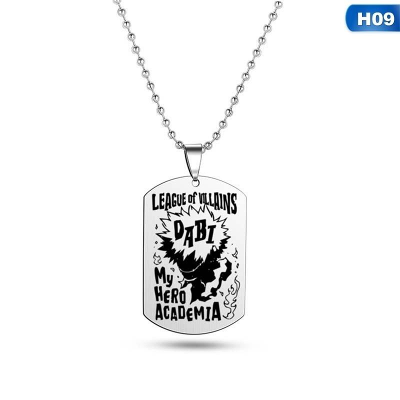 Кулон-жетон аниме из нержавеющей стали. В ассортименте