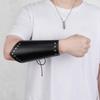 1 Piece Female Male Punk Rock Gothic Leather Wrist Bracer Guards Arm Protector Wristband for Cosplay Kids Halloween Fancy Dress