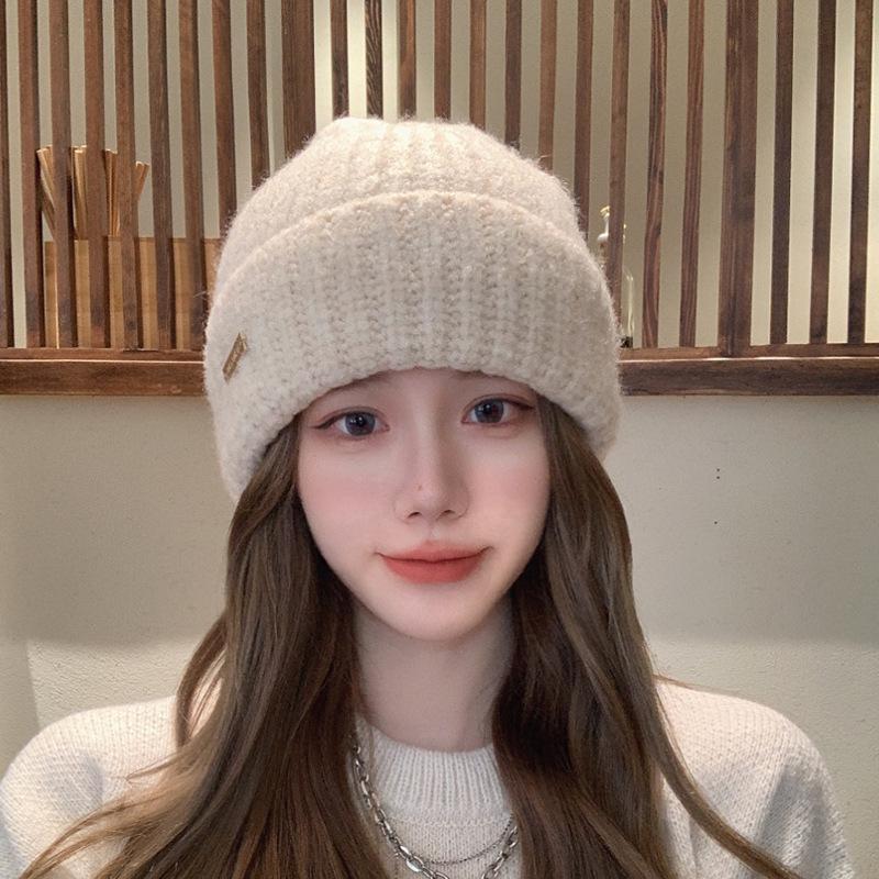 Ear Protection Warm and Cold Proof Knitted Hat  Large Head Circumference  Face Showing Small Wool Blended Japanese Cold Hat for Men