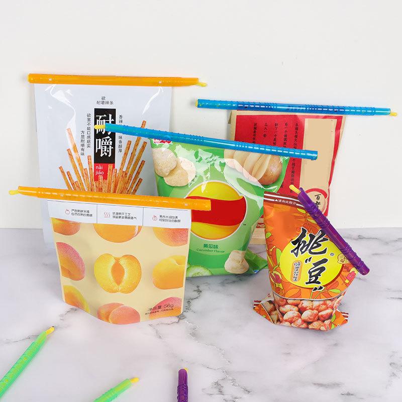 Зажим для пластикового пакета, сумка для хранения палочек, зажим для герметика для дома, зажим для закусок