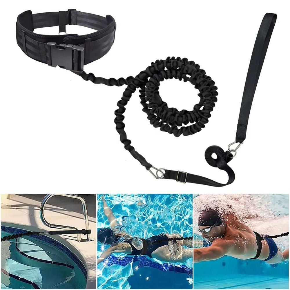 Resistance Bands Swimming Training Belt Training Leash Pool Swim Trainer Water Sports