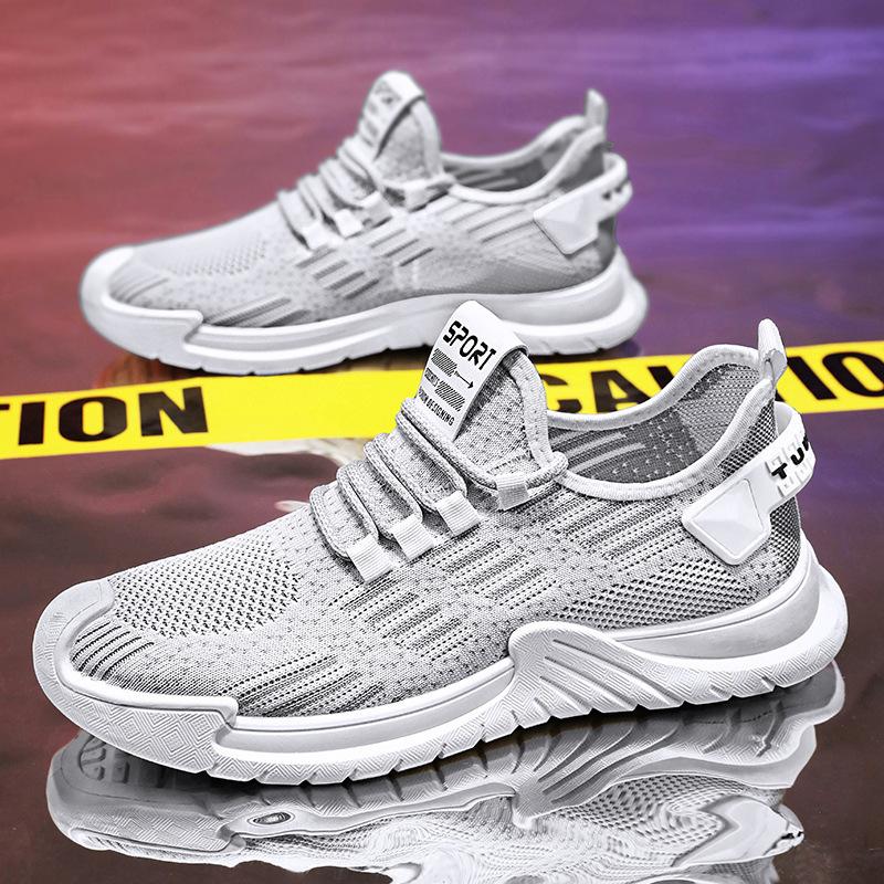 Foreign Trade 2025 Spring New Fashion Trend Mesh Breathable Lightweight Soft Sole Men's Versatile Casual Shoes Men