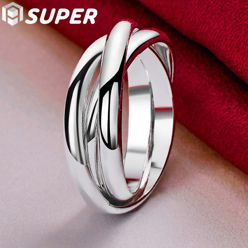 Ювелирные изделия из стерлингового серебра 925 пробы с тремя кругами