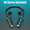 Wireless Bluetooth Earphones Headphones Magnetic Sport Neckband Neck-hanging Earbuds with Mic