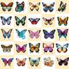 50 Наклеек с бабочками Горячие мультяшные Цветные цветы Бабочки Граффити Наклейки Блокнот Скейтборд Наклейки для стакана с водой