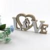 Wood Decorative Love Signs Retro Wedding Desktop Cutout Table Ornaments Sweet Gift For Valentine Thanksgiving Handicraft