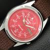 SEIKO 5 AUTOMATIC 7009A VINTAGE REFURBISHED JAPAN MENS RED DIAL WATCH a445824-1