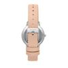 Oui & Me Fleurette Pink Leather Strap Silver Dial Solar ME010373 Women's Watch With Extra Bracelet